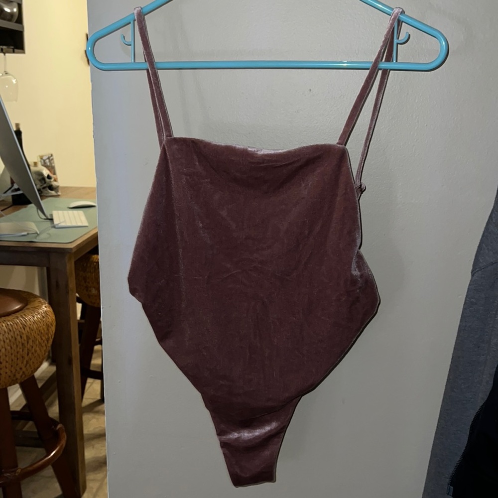 Velvet bodysuit
